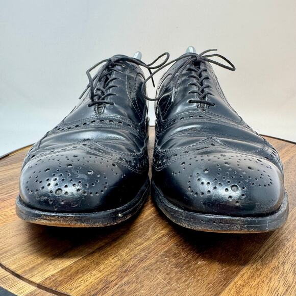 Allen Edmonds McAllister Wingtip Black Oxfords Dress Shoes Men\'s Size 10.5D